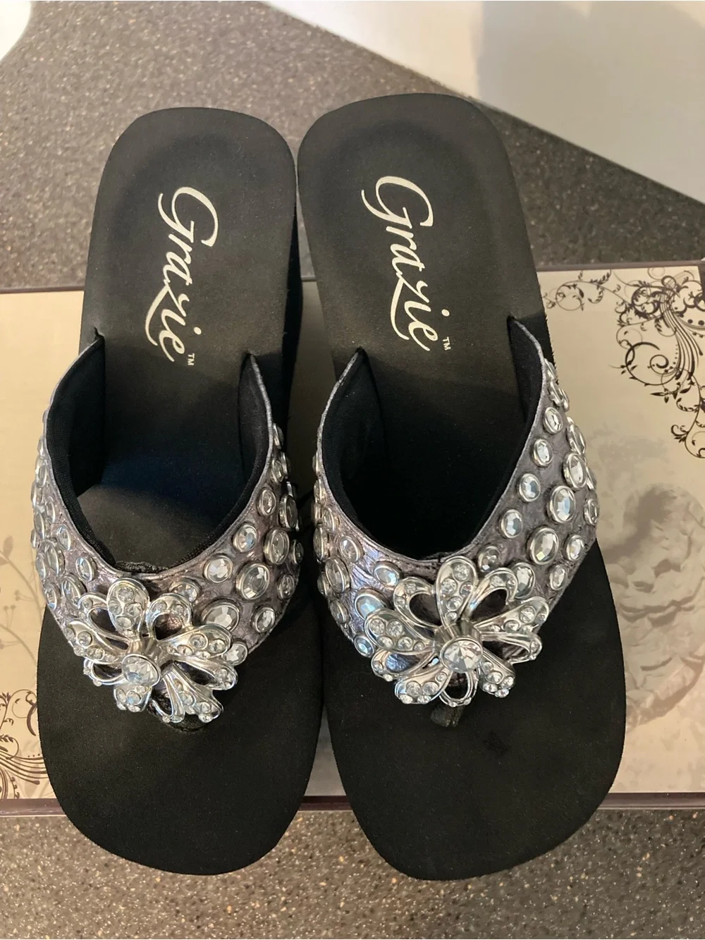 Grazie pewter wedge
